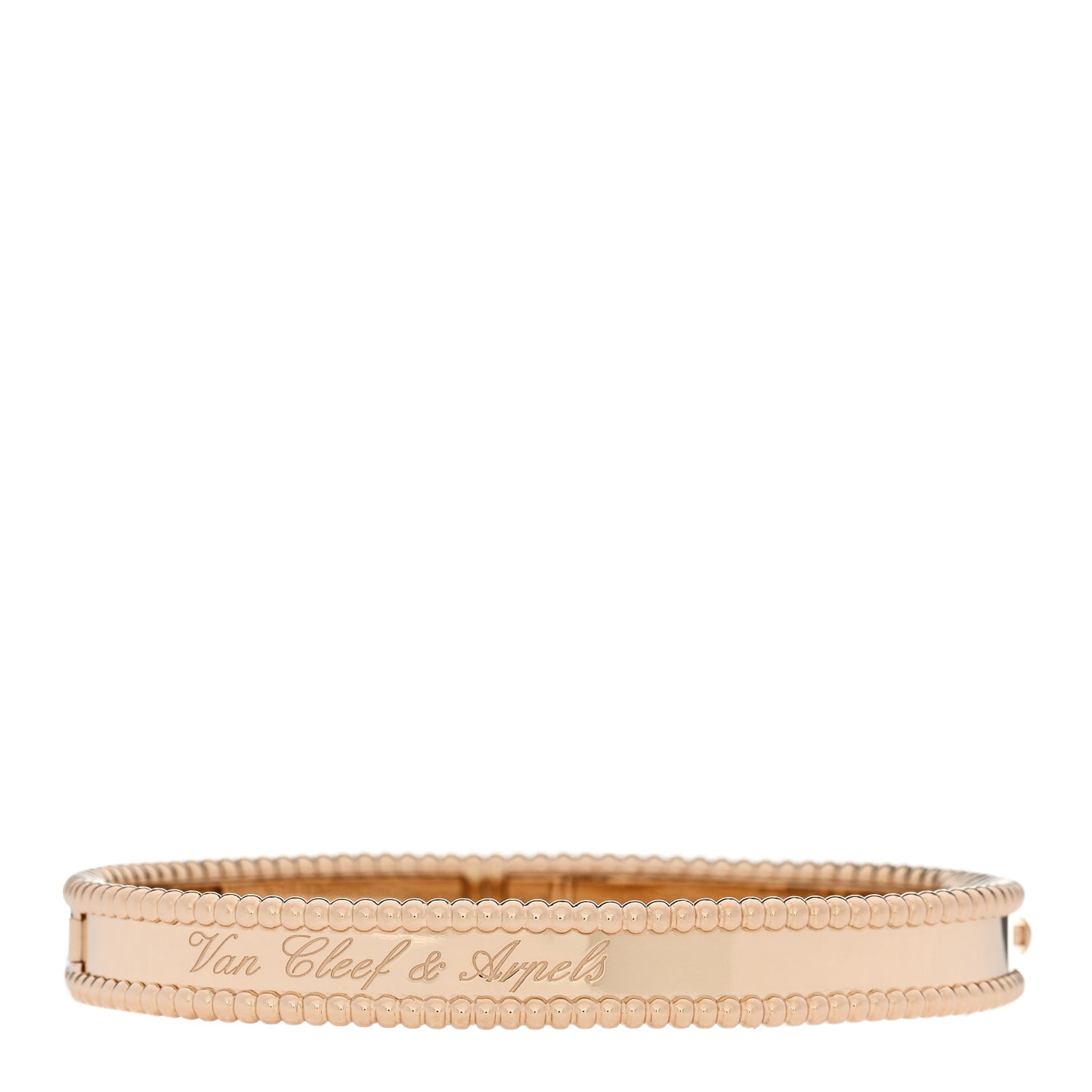 18K Yellow Gold Perlee Signature Bangle Bracelet M