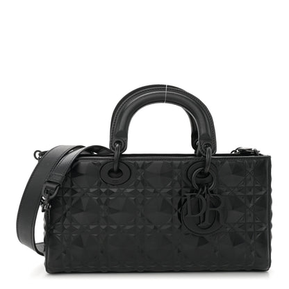 Christian Dior Calfskin Cannage Diamond Medium Lady D-Joy Black 1 of 10