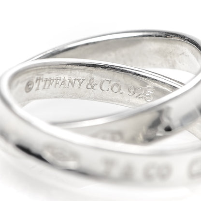 Tiffany Sterling Silver 1837 Interlocking Ring 51 5.75 4 of 4
