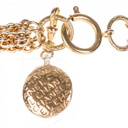 Chanel Multi Strand Chain Short Necklace Gold 4 of 6