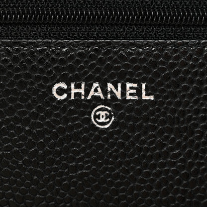 Chanel Caviar Quilted Wallet on Chain WOC Black 6 of 13