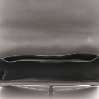 Chanel Metallic Lambskin Stingray Quilted Medium Boy Flap Silver 5 of 13