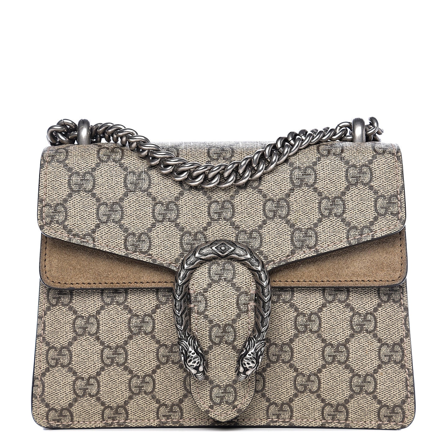 GG Supreme Monogram Mini Dionysus Shoulder Bag Taupe