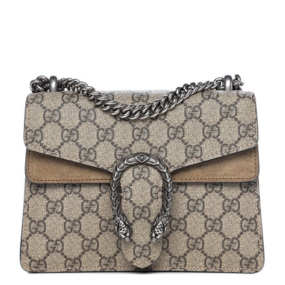 Gucci GG Supreme Monogram Mini Dionysus Shoulder Bag Taupe 1 of 9