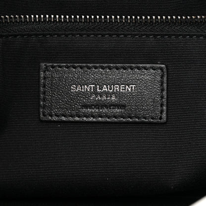 Saint Laurent Crinkled Calfskin Matelasse Monogram Medium Niki Chain Satchel Dirty White 6 of 16