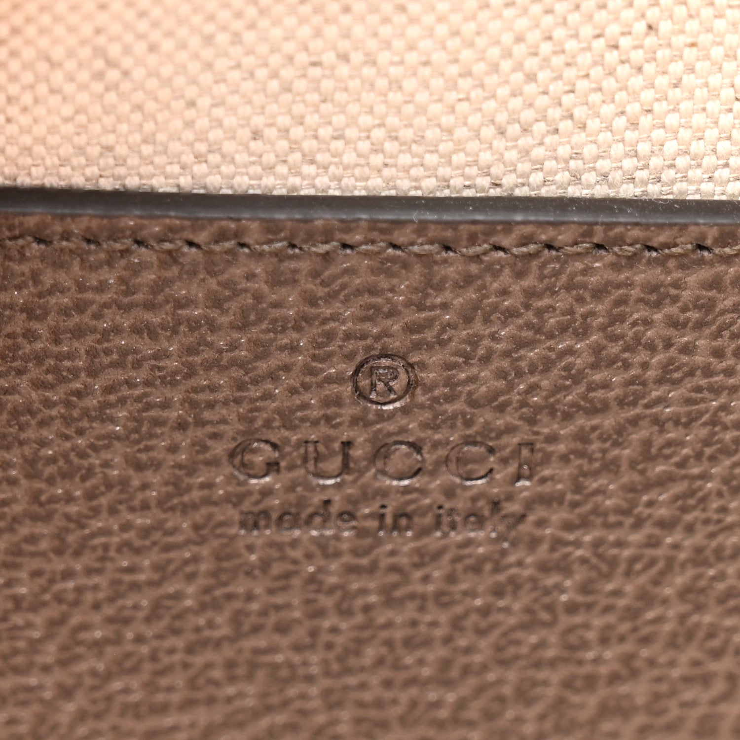 Gucci GG Supreme Monogram Textured Dollar Calfskin Web Ophidia Small Crossbody Bag Beige Ebony New Acero 6 of 10