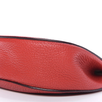 Chloe Grained Lambskin Mini Drew Shoulder Bag Plaid Red 7 of 10