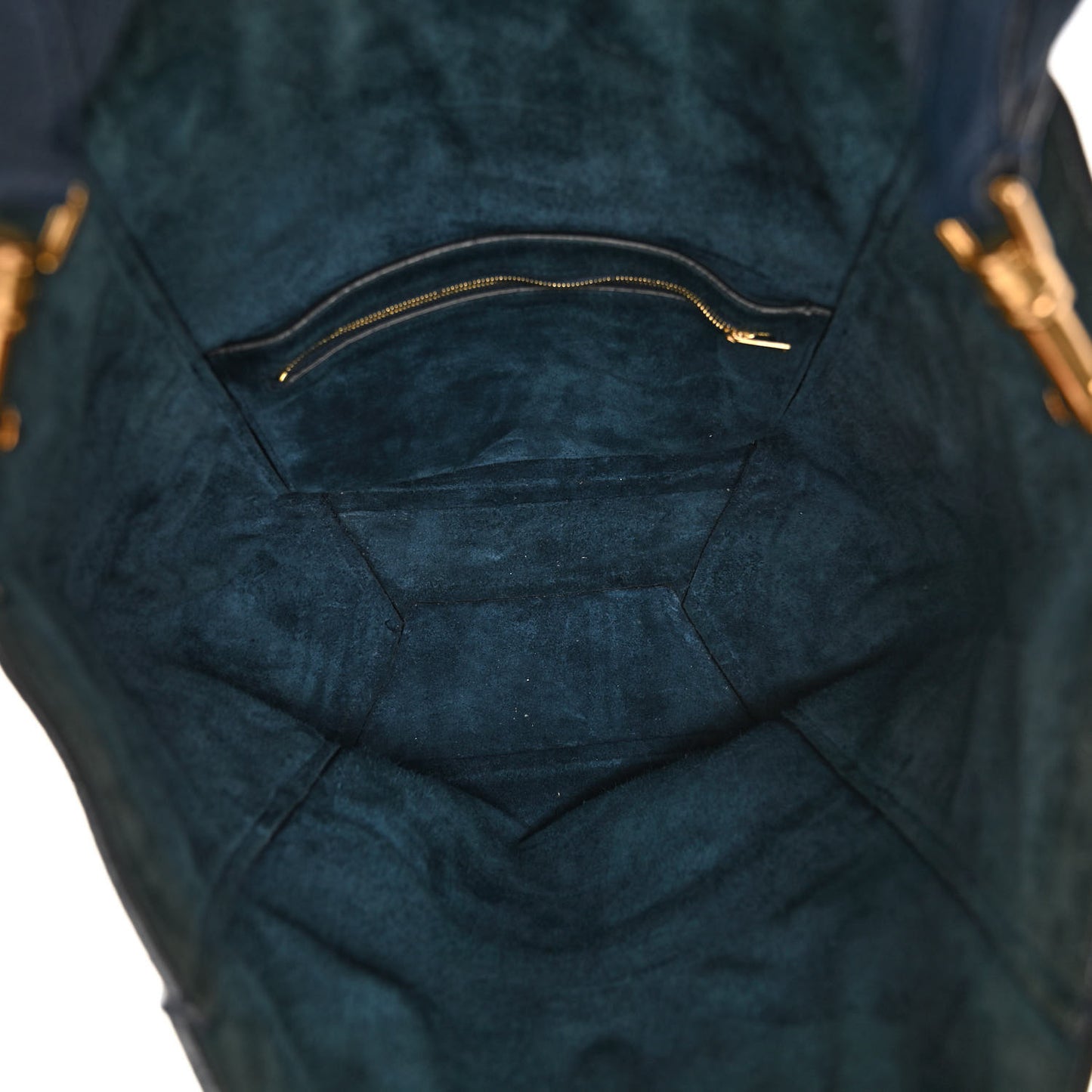 Soft Grained Calfskin Sangle Bucket Bag Navy Blue