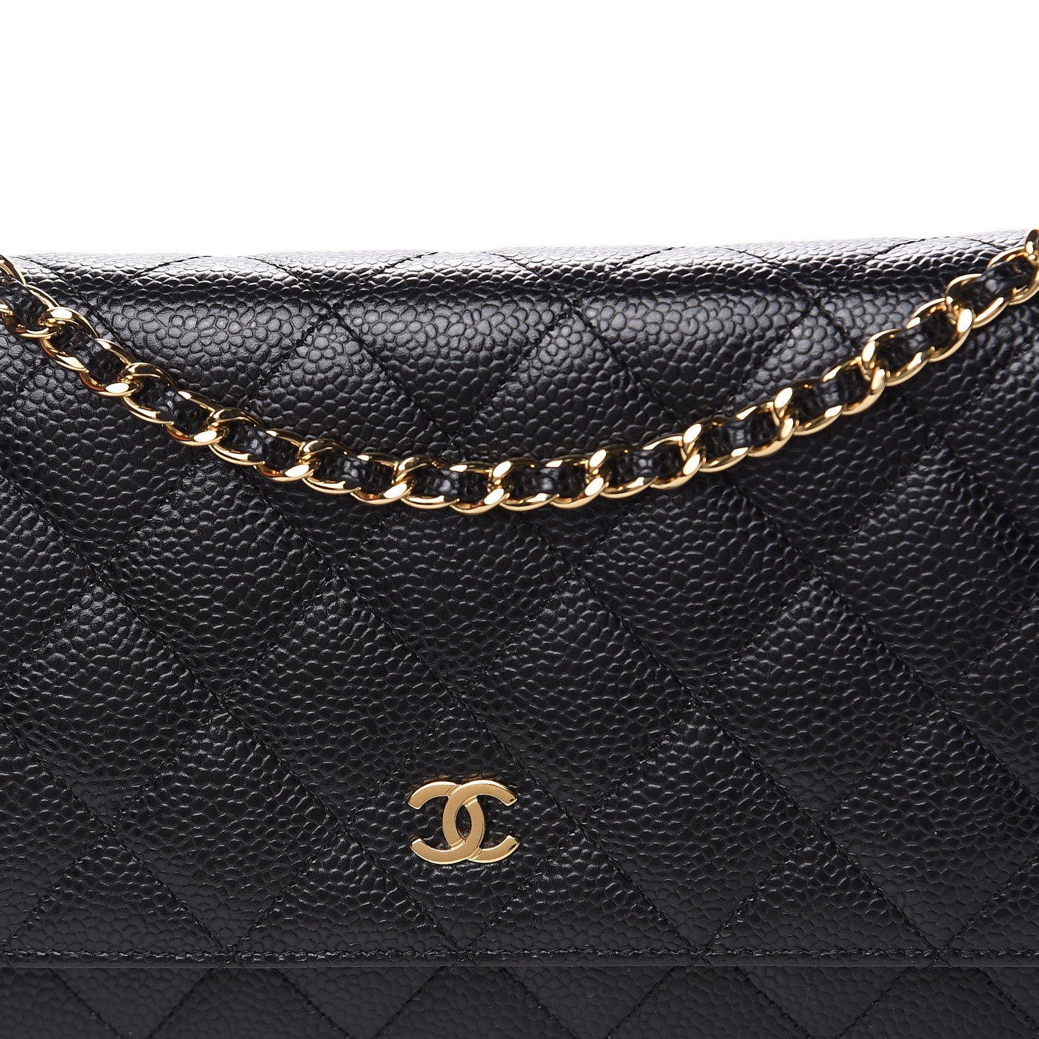Chanel Caviar Quilted Wallet On Chain WOC Black 11 of 15