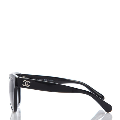 Chanel Acetate Square CC Sunglasses 5380 Black 3 of 8
