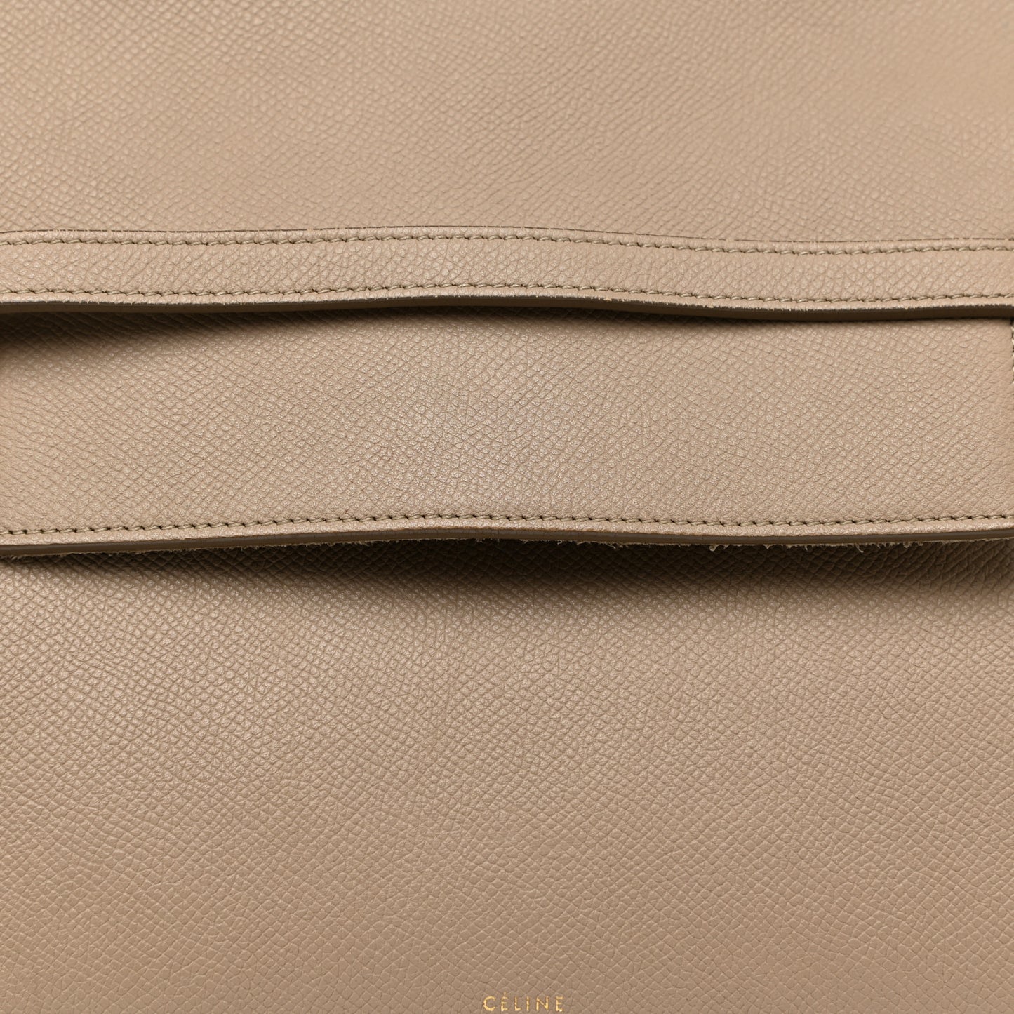 Grained Calfskin Mini Belt Bag Light Taupe