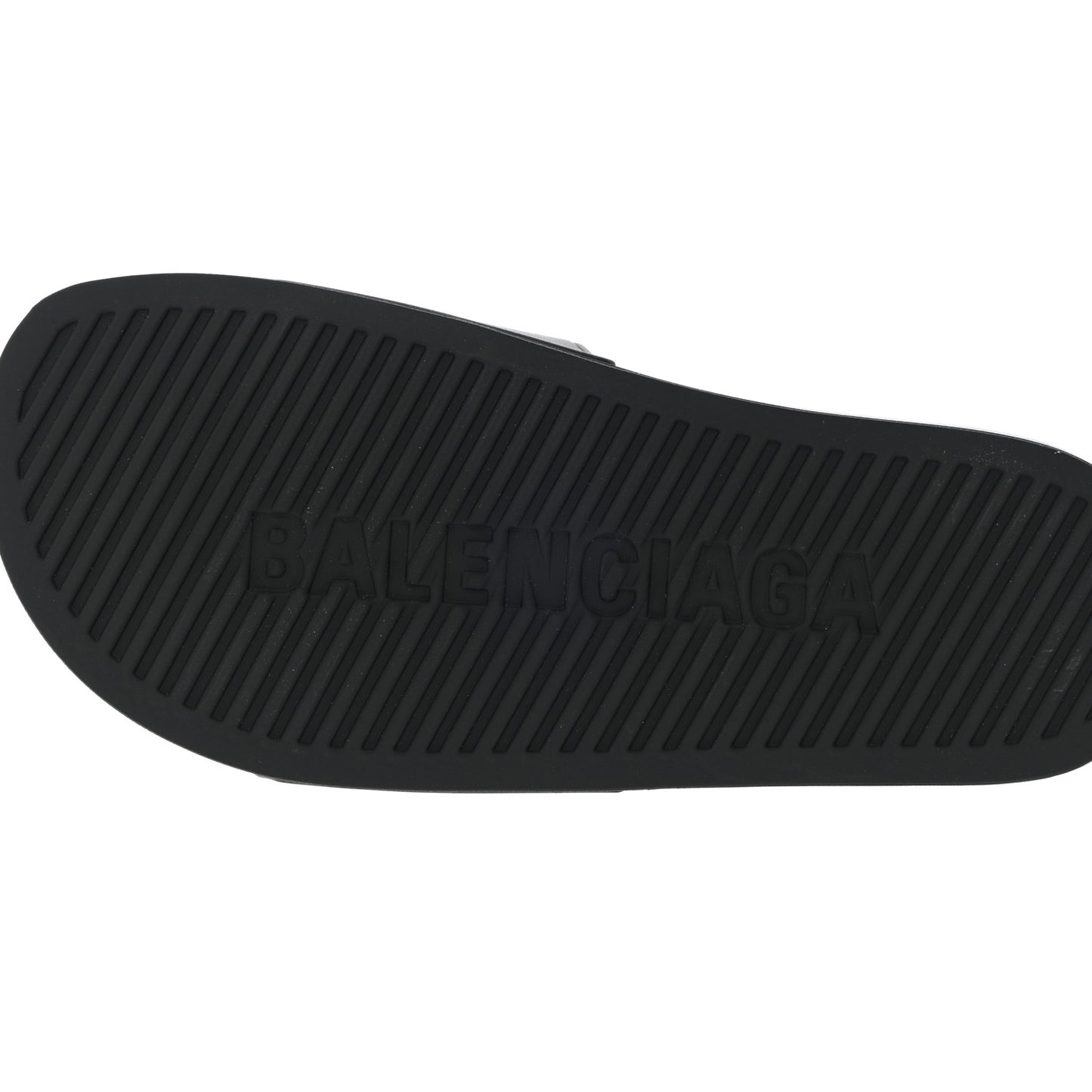 Rubber Womens Logo Pool Slide Sandals 37 Black