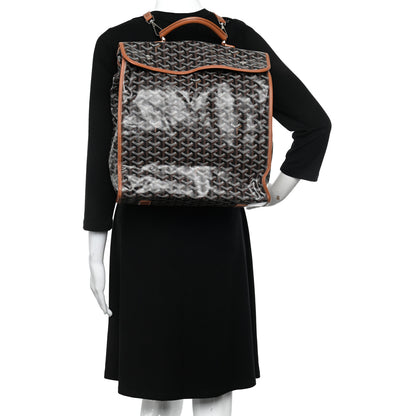 Goyard Goyardine Saint Leger Soft Briefcase Backpack Black Gold 2 of 11
