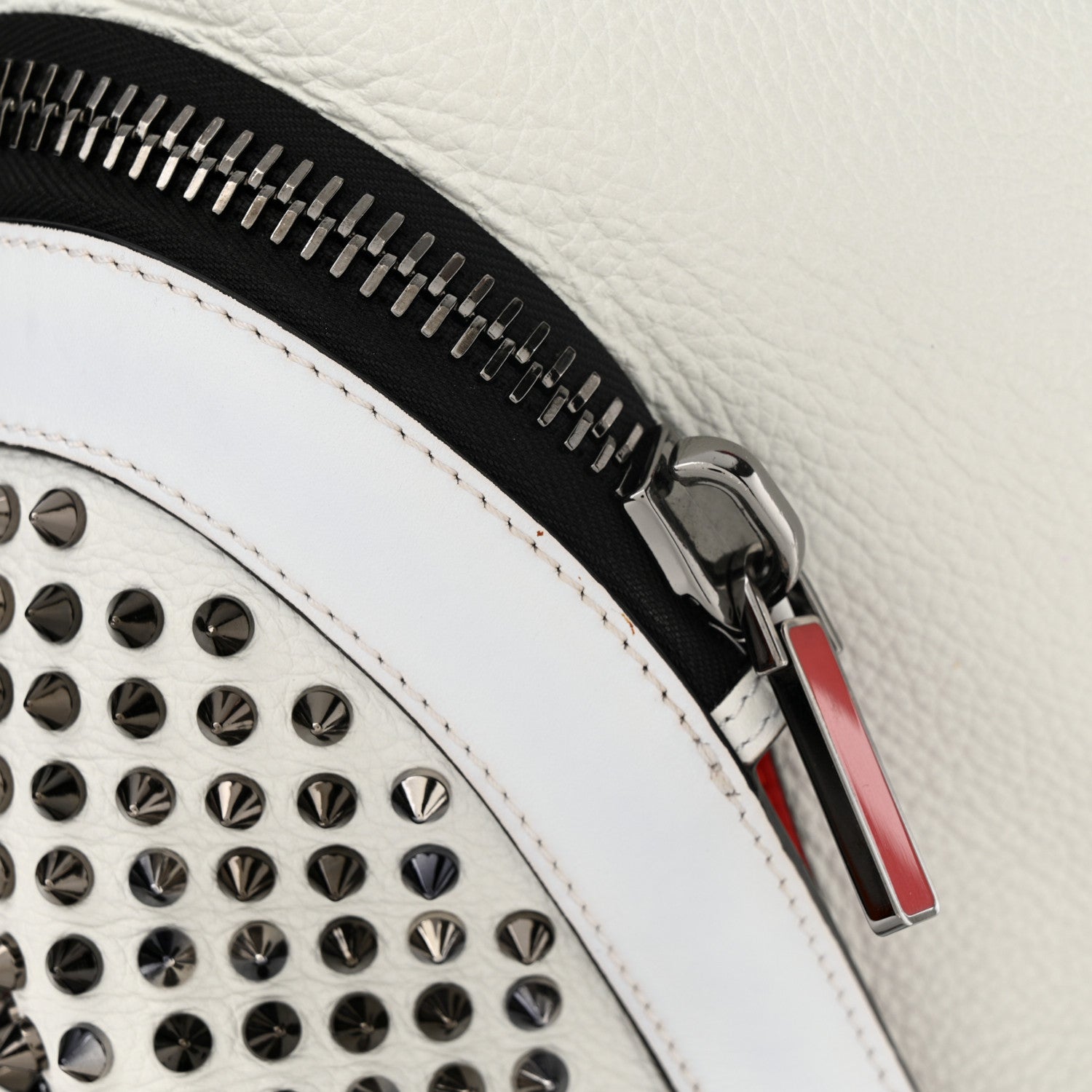 Christian Louboutin Calfskin Spiked Explorafunk Backpack White 21 of 21