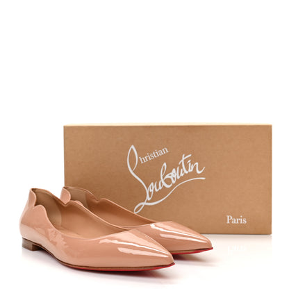 Christian Louboutin Patent Hot Chickita Flats 40 Nude 8 of 8