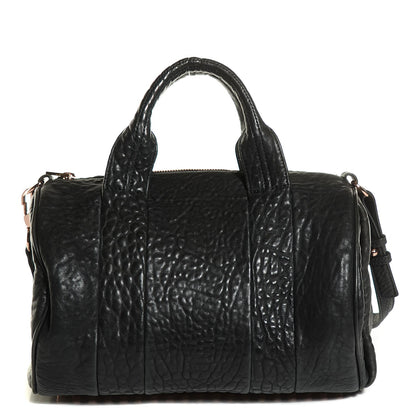 Alexander Wang Pebbled Lambskin Rocco Black Rose Gold Hardware 1 of 6