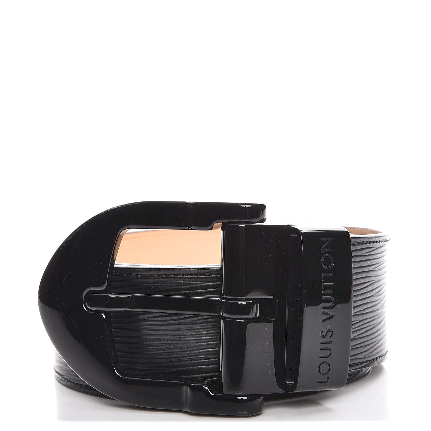 Louis Vuitton Epi Buckle Belt 80 32 Black 1 of 9