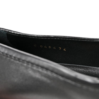 Chanel Crumpled Lambskin Quilted CC Turnlock Loafers 38.5 Black 9 of 10