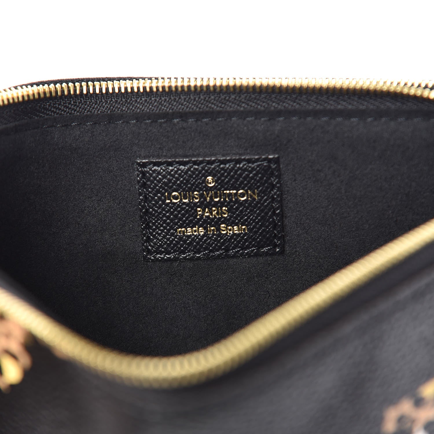 Louis Vuitton Monogram Giant Jungle Pochette Double Zip Black 7 of 10
