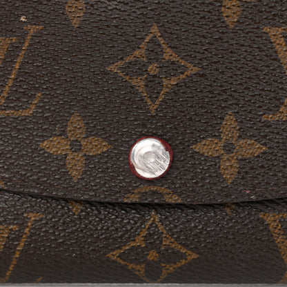 Louis Vuitton Monogram Emilie Wallet Red 8 of 10