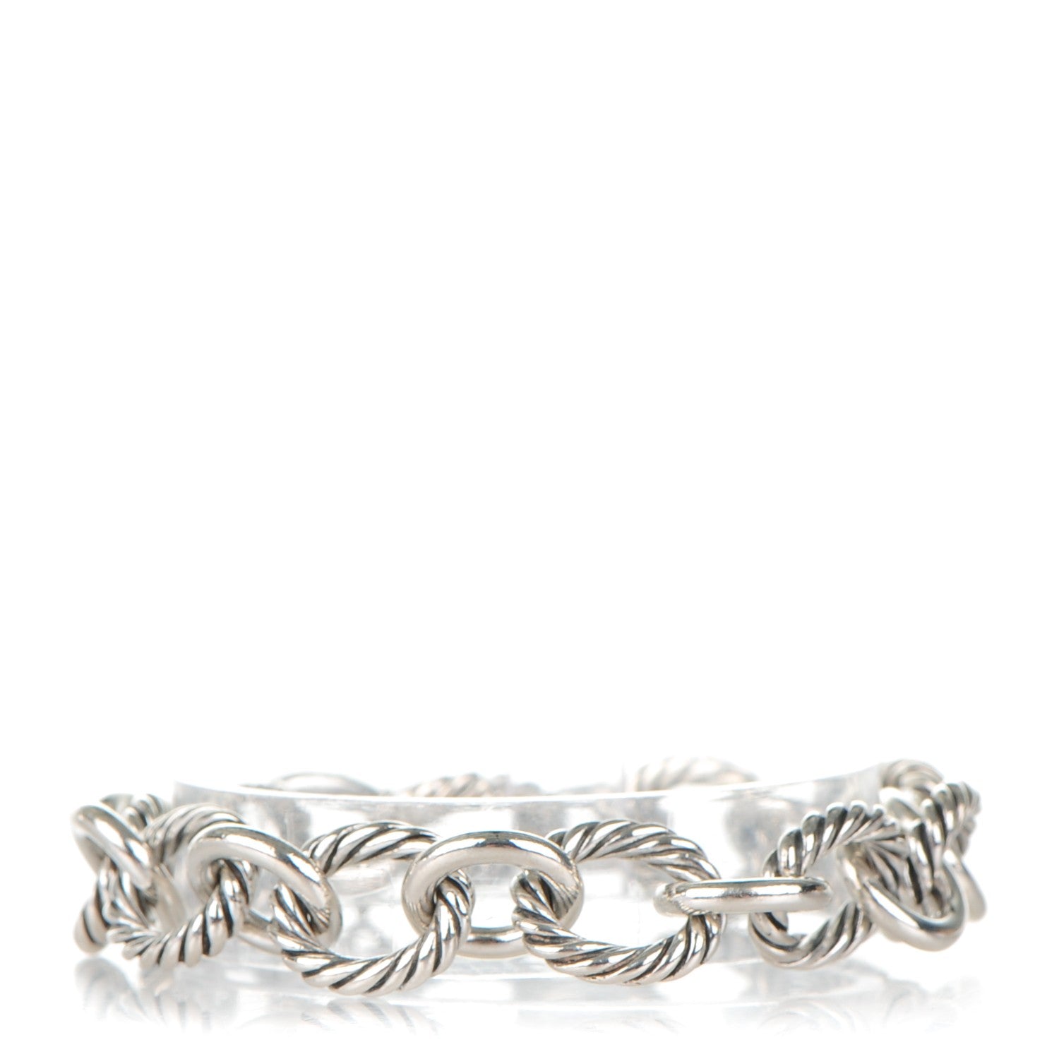 David Yurman Sterling Silver 12mm Large Oval Link Bracelet 1 of 6