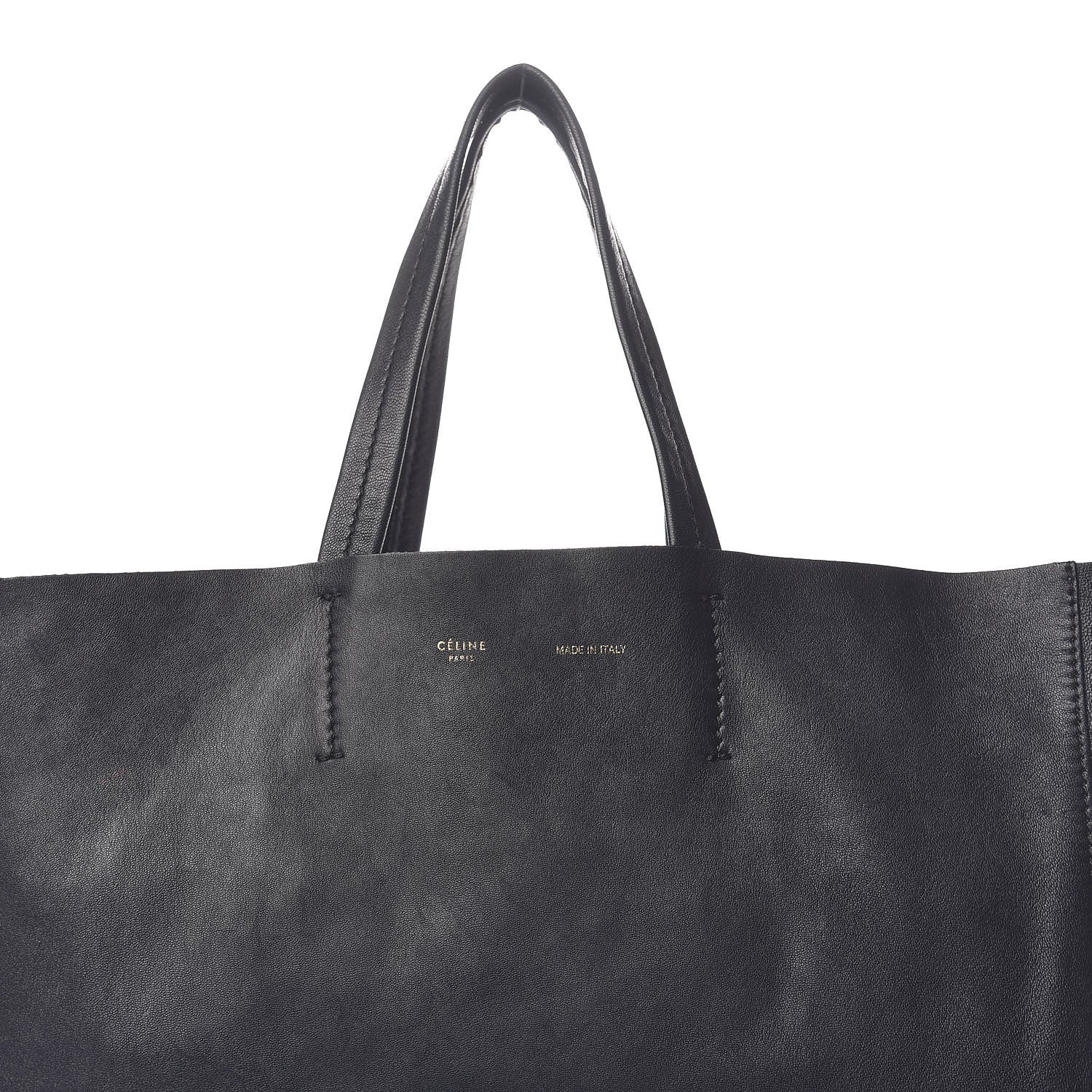 Celine Smooth Lambskin Vertical Cabas Black 9 of 11