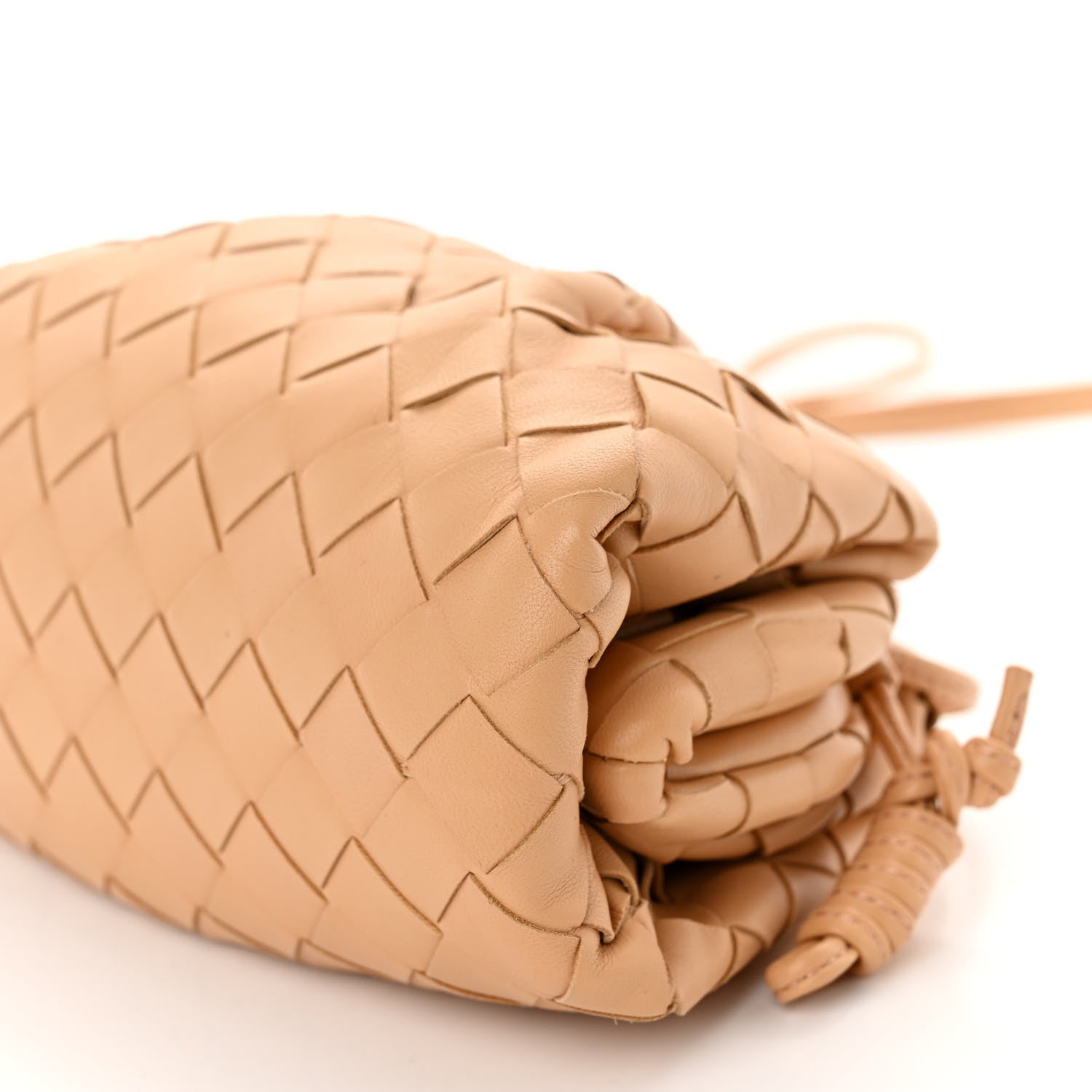 Bottega Veneta Nappa Intrecciato The Mini Pouch Almond 9 of 9