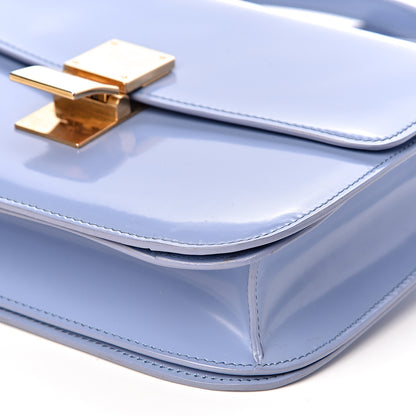 Celine Spazzolato Calfskin Medium Classic Box Flap Bag Porcelain 9 of 12