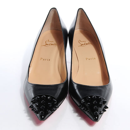 Christian Louboutin Kid Patent Geo 45 Pumps 41 Black 2 of 7