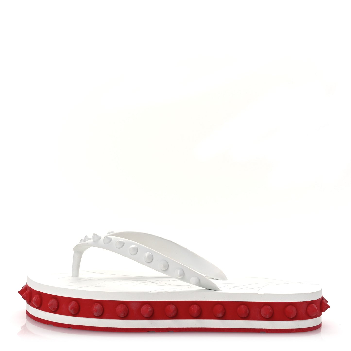 Rubber Spike Super Loubi Donna Flip Flop 36 White