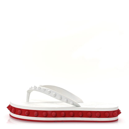 Christian Louboutin Rubber Spike Super Loubi Donna Flip Flop 36 White 1 of 12