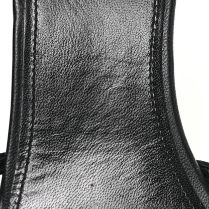Saint Laurent Calfskin Pony Samba All Over Sandals 38.5 Manto Naturale Black 7 of 9