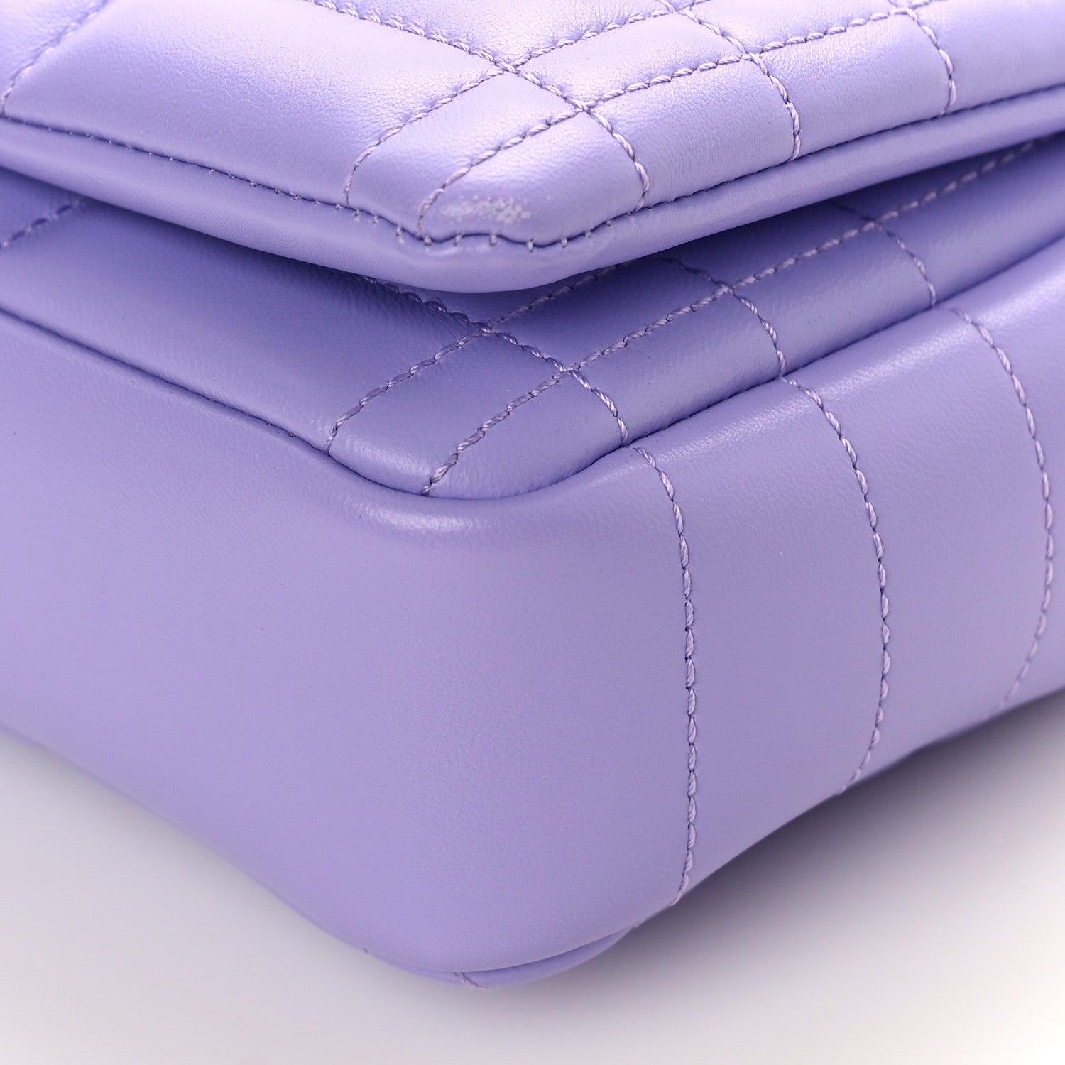 Burberry Lambskin Quilted Small Lola Bag Soft Violet 8 of 8
