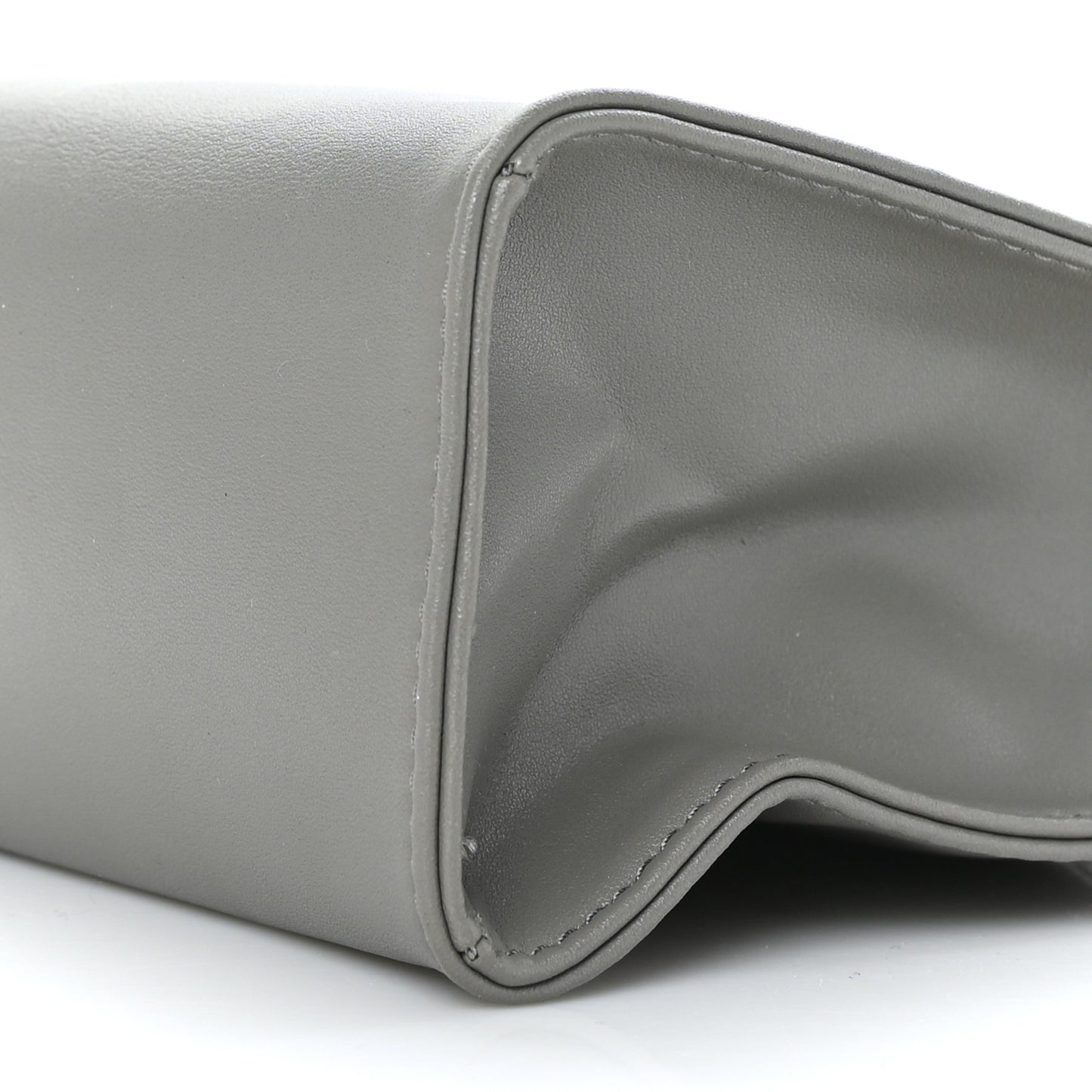 Vegan Leather Small Shopping Bag Grey