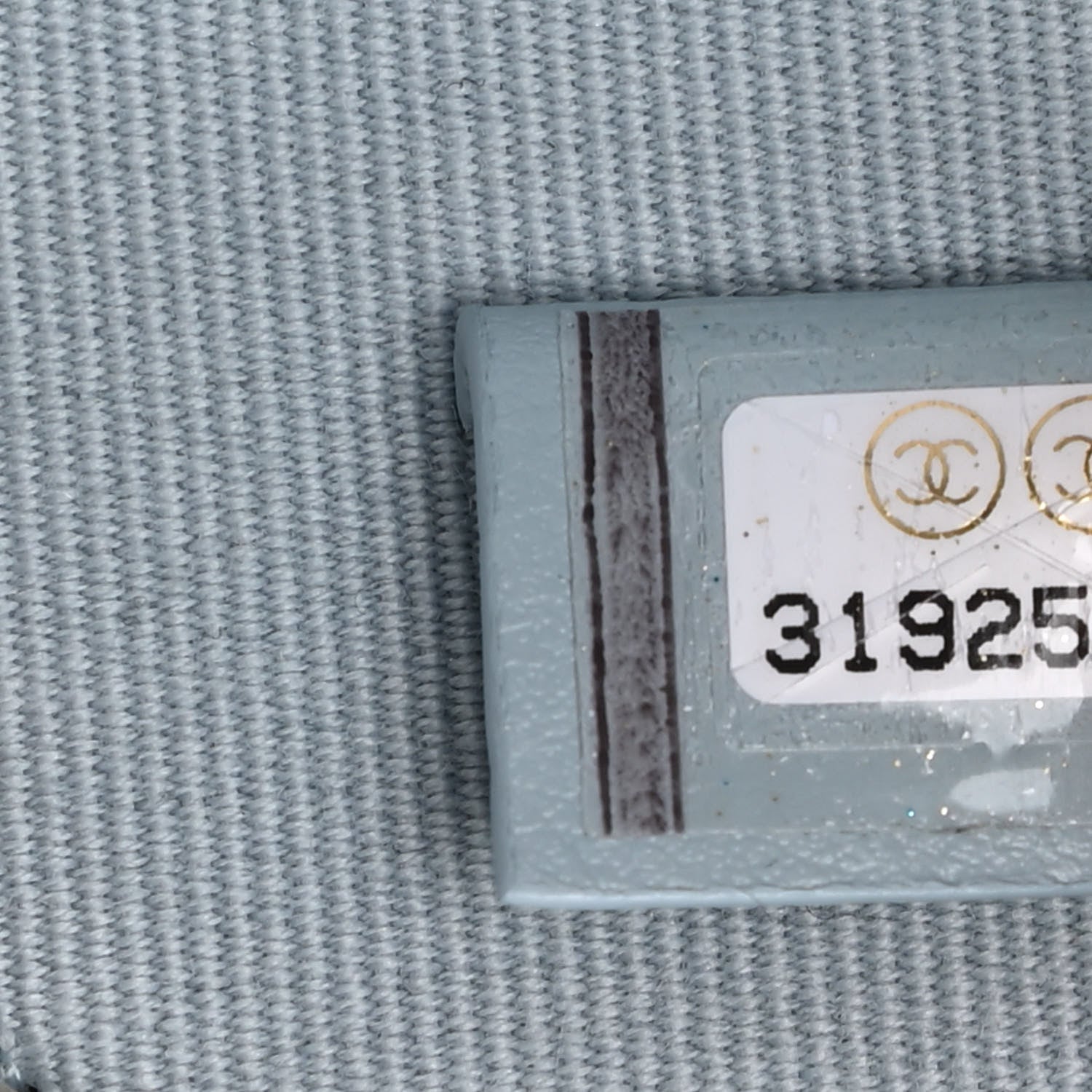 Chanel Aged Calfskin Quilted Chanel Reissue Zip Card Holder Wallet Light Blue 7 of 8