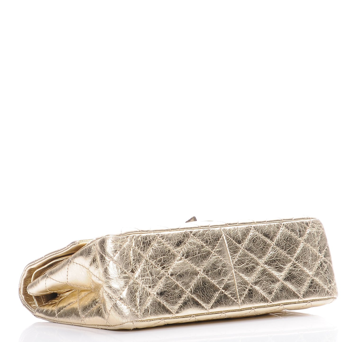 Metallic Aged Calfskin Quilted 2.55 Reissue 226 Flap Gold