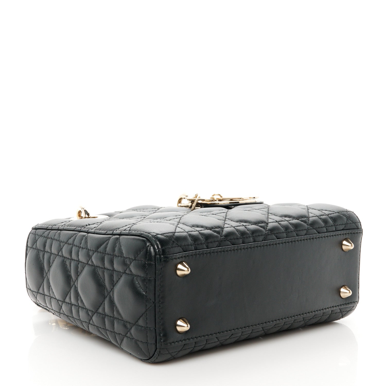 Christian Dior Lambskin Cannage Small My ABCDior Lady Dior Black 4 of 11