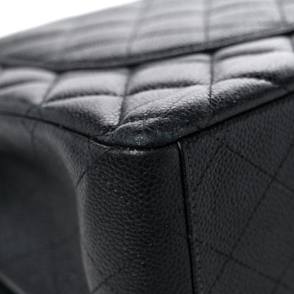Chanel Caviar Quilted Maxi Double Flap Black 10 of 18
