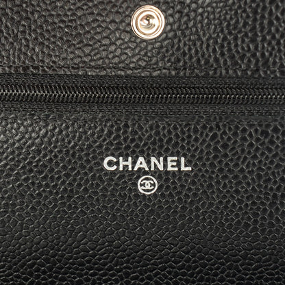 Chanel Caviar Quilted Wallet On Chain WOC Black 7 of 9
