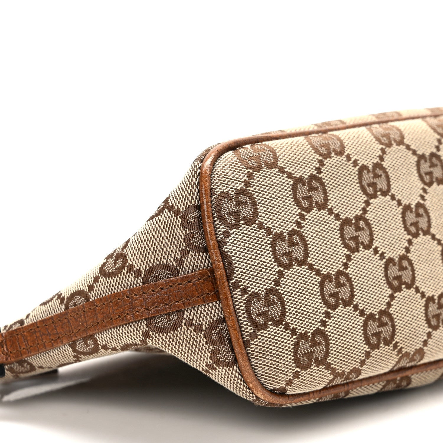 Gucci Monogram Web Boat Pochette Brown 9 of 12