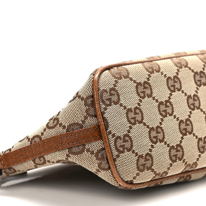 Gucci Monogram Web Boat Pochette Brown 9 of 12