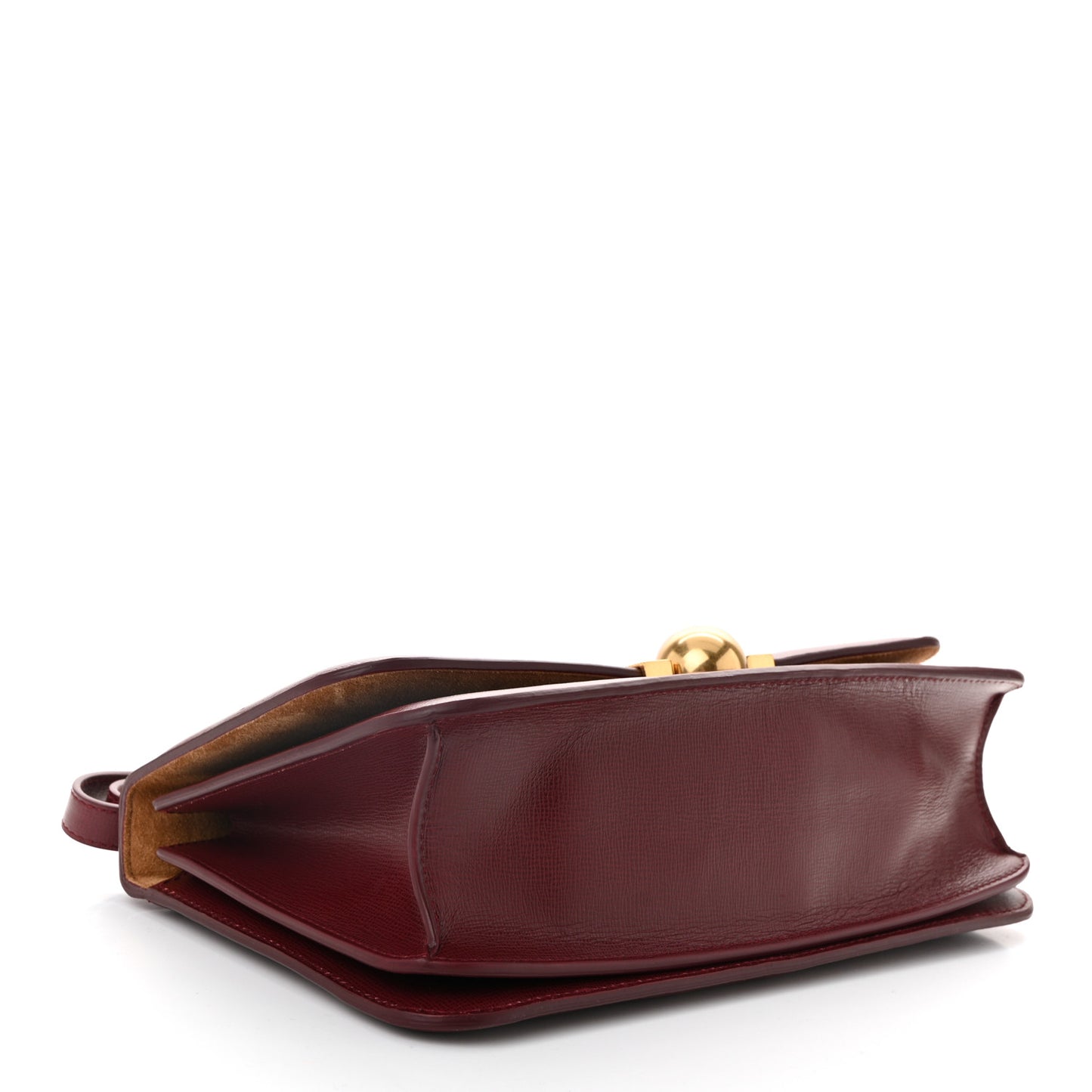 Calfskin Stamped Classic BV Bag Dark Red