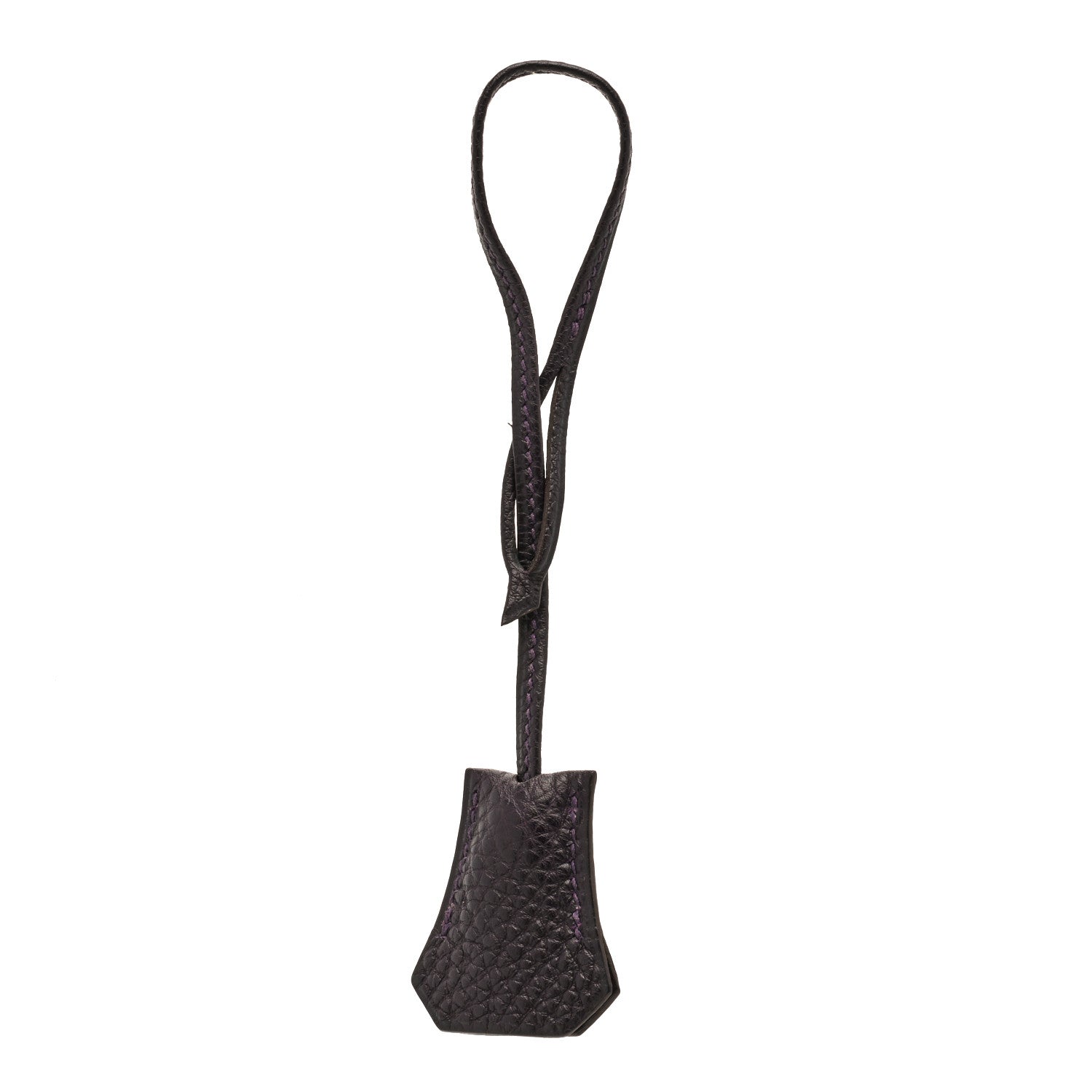 Hermes Togo Lock and Key Clochette Set Raisin 1 of 3