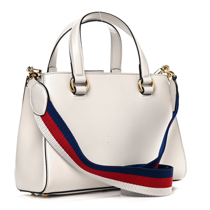 Gucci Calfskin Medium Sylvie Top Handle Tote White 3 of 14