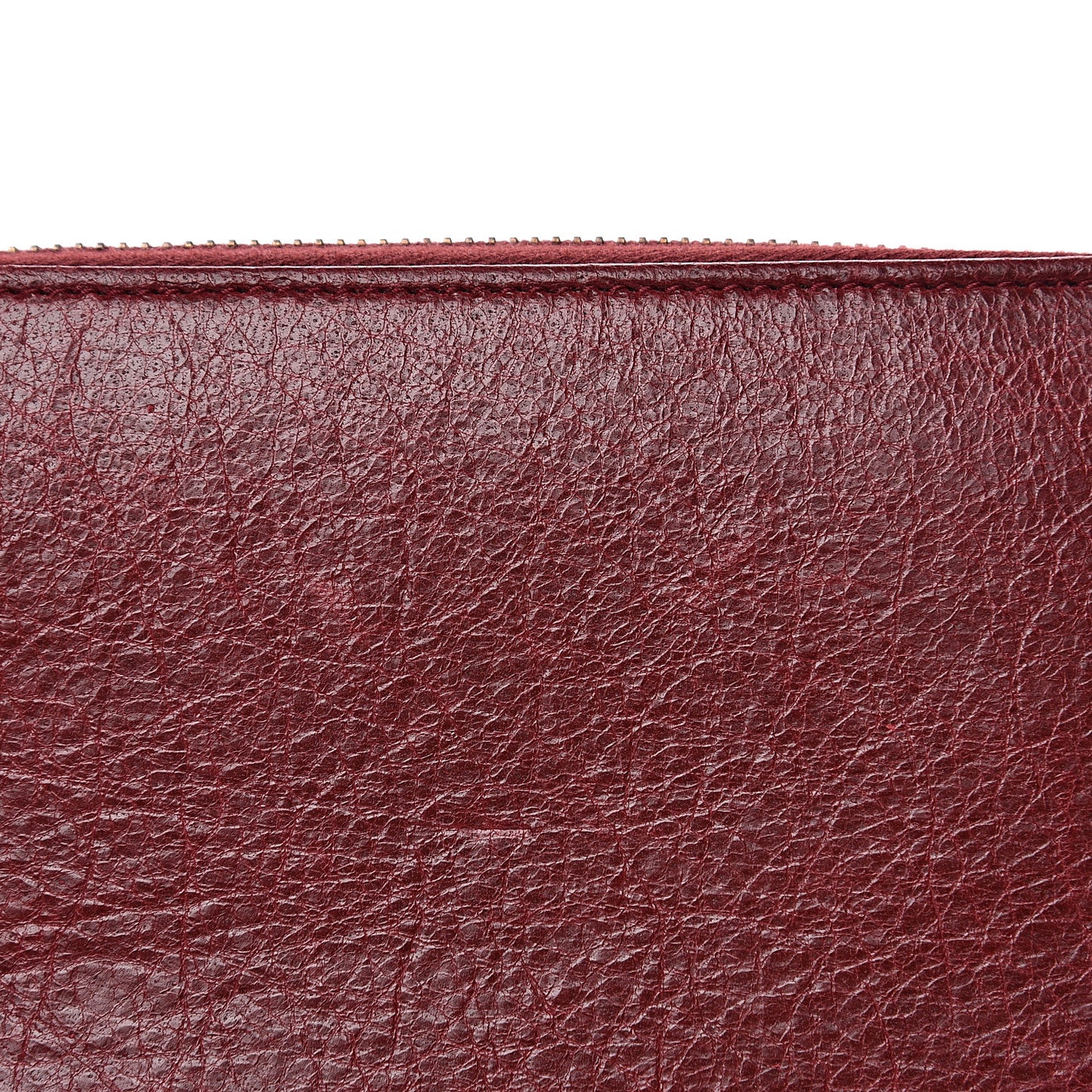 Agneau Classic Hardware Continental Zip Around Wallet Rouge Cerise