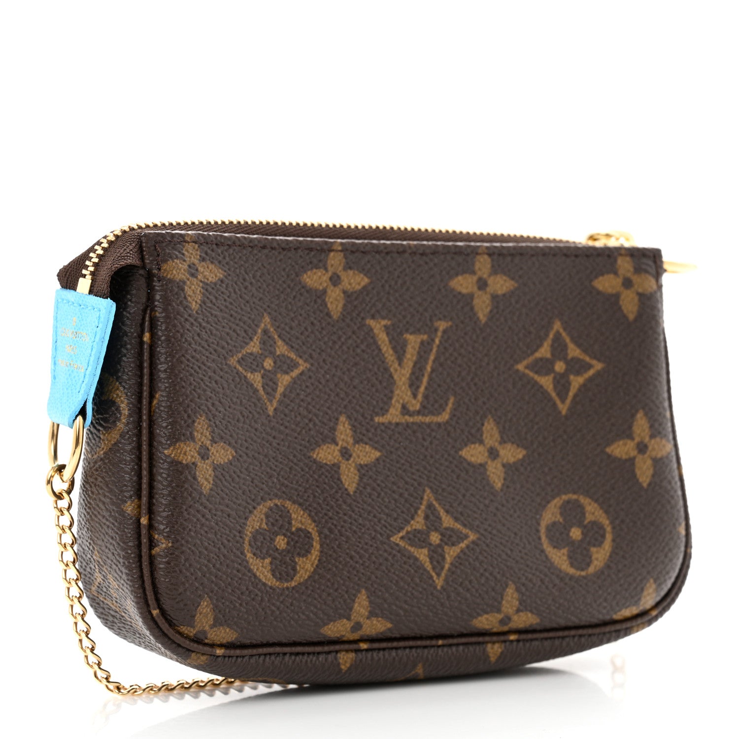 Louis Vuitton Monogram 2022 Christmas Animation Tokyo Mini Pochette Accessories Blue 3 of 8