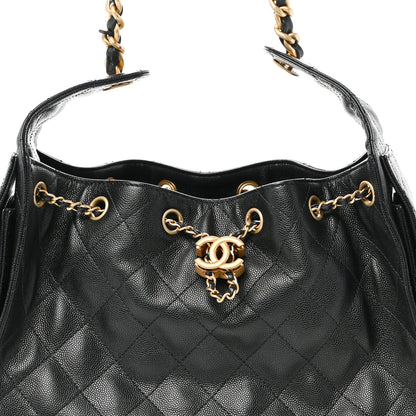 Chanel Caviar Quilted Small Chanel 25 Handbag Black 8 of 11
