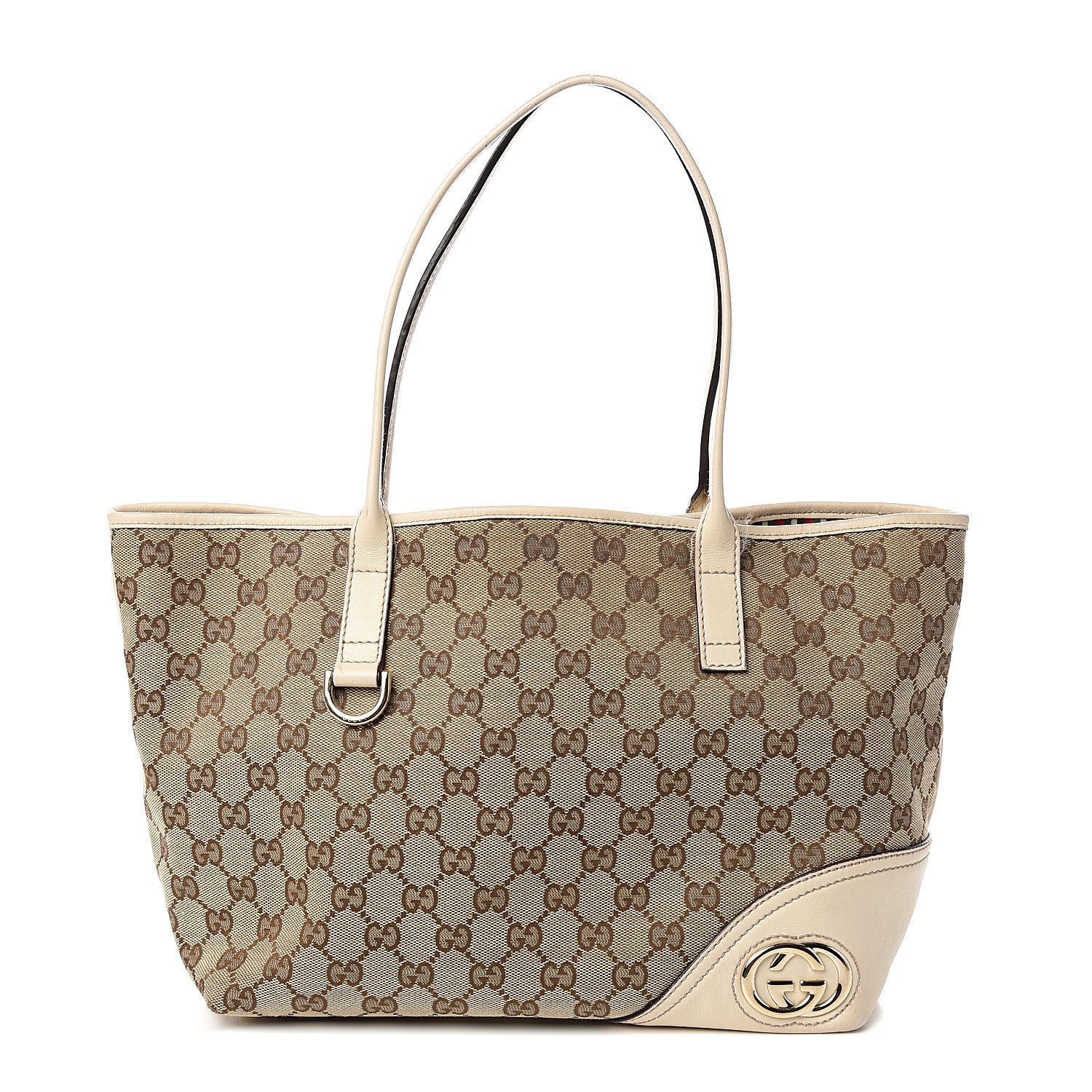 Gucci Monogram Medium New Britt Tote Off White 1 of 11