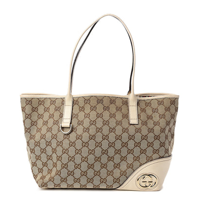 Gucci Monogram Medium New Britt Tote Off White 1 of 11