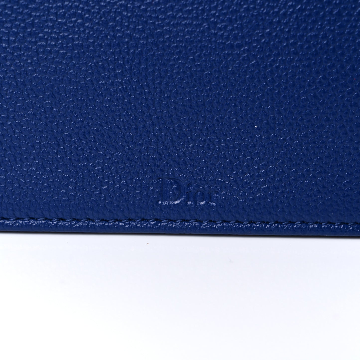 Grained Calfskin Medium Diorama Flap Bag Blue